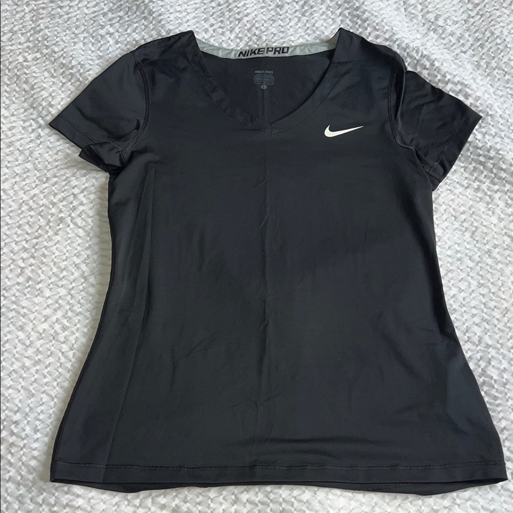 Nike Women's Black V-Neck Tee